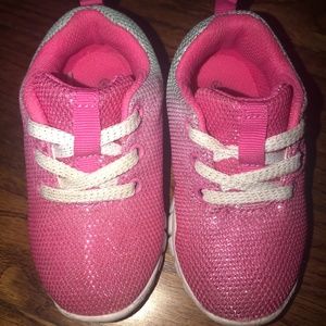 Toddler pink & light blue sneakers